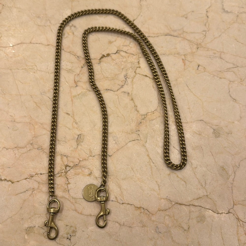 Clare V. Brass thin strap 45 in.
